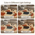 thumbnail image 7 of ODIKA 8'x10' Washable Area Rug Black Rust and Geometric Design Bold Abstract Shapes with Diamond Border for Living Room, Under Sectional, Family , Durable, Non-Slip, 7 of 7