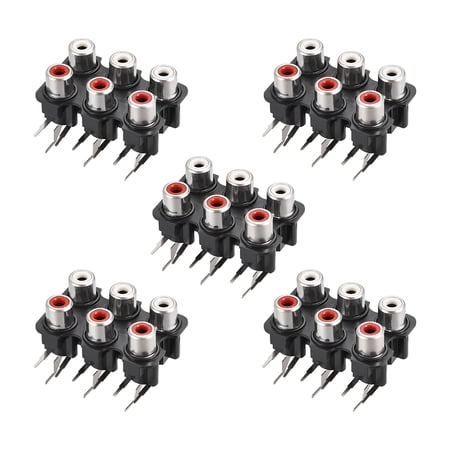 AV Concentric Outlet 6 RCA Female Jack 9-Pin Connector Socket Panel Mount 5Pcs price history on PriceWatchPro