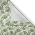 thumbnail image 5 of Ambesonne Retro Grommet Curtain, Abstract Floral Polka Dot, 50" x 120", Apple Green Sage Green, 5 of 6