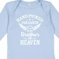 thumbnail image 4 of Inktastic Handpicked for Earth by My Brother in Heaven Angel Wings Boys or Girls Long Sleeve Baby Bodysuit, 4 of 5