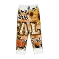 thumbnail image 6 of Uemuo I Love Fall Most Of All Pattern Women's Wide Leg Palazzo Lounge Pants with Pockets Light Weight Loose Comfy Casual Pajama Pants-Medium, 6 of 9