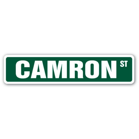 CAMRON Street Sign Childrens Name Room Sign | Indoor/Outdoor |  24" Wide