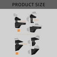thumbnail image 5 of Sturdy Glass Shelf Brackets Multipurpose Wall Mounted Supports for Thick Glass or Wood Shelves in Office and Home, 5 of 15