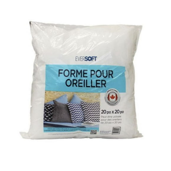 Forme pour coussin Eversoft de 20 po Insert de coussin 20" x 20"