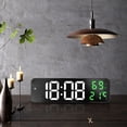 thumbnail image 1 of Reloj despertador electrónico BuyWeek espejo grande reloj LED digital de Pantalla grande, 1 of 12