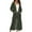 Green, variant on New European Women Long Cardigan Plus Size Thick Kimono Long Sleeve Sweater Loose Asymmetrical Hem Women Outerwear