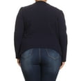 thumbnail image 3 of Women's Plus Size Casual Long Sleeve Open Front Jacket Blazer Made in USA, 3 of 4