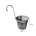 thumbnail image 5 of Mdesiwst 5Pcs Flower Bucket with Hook Rugged Surface Iron Home Decor Retro Plant Pot Yard, 5 of 8