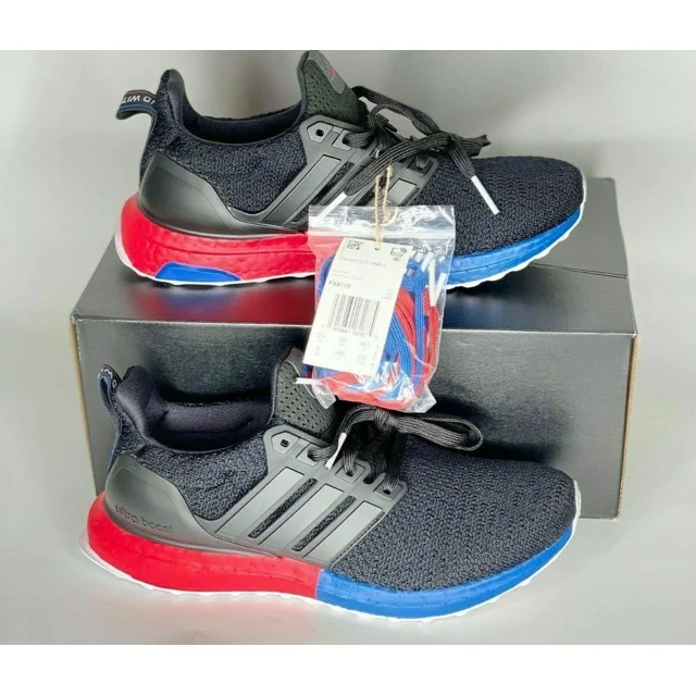 Ad-id-as UltraBoost DNA J Youth Sizes Boost Black Red Blue White Women's FX8770