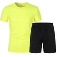thumbnail image 4 of Short Sets 2 Piece Sets Casual T Shirts and Shorts Summer Outfits for Men Beach Outfit Matching Set, 4 of 4