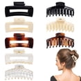 thumbnail image 3 of yoglam 8pcs Hair Claw Clip, Nonslip Jumbo Claws Clip, Hair Accessories for Women, Adjust to Most Hair Types, 3 of 7
