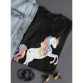 thumbnail image 3 of Unicorn Rainbow Design  Shaped T-Shirt Women -Image by Shutterstock, Female x-Large, 3 of 4