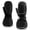 black, variant on ThxToms Kids Ski Mittens for Boys and Girls, Water Resistant Windproof Warm Fleece Lined Winter Snow Gloves, Black