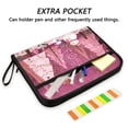 thumbnail image 2 of Accordion File Organizer with Zip Closure 13 Pockets Expanding File Folder Letter A4 Paper Document Organizer for Home Office Pink Christmas Forest, 2 of 7