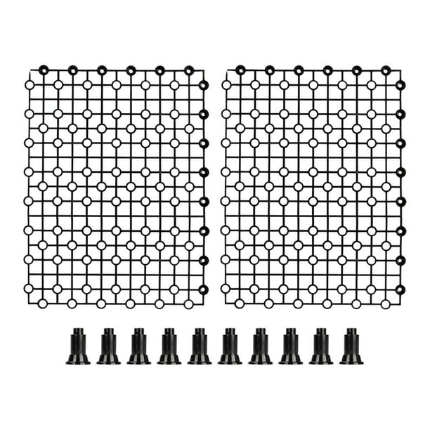 Tablero de acuario,Placa de filtro inferior de pecera,Accesorio,Filtro de de arena,Partición de pecera para divisor inferior de acuario 2 piezas