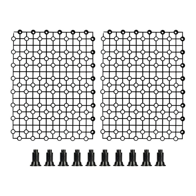 Tablero de acuario, acuario, divisor inferior, panel divisor de acuario, tablilla de combinación de empalme, placa de filtro inferior de pecera 2 piezas
