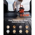 thumbnail image 2 of KFFKFF 2.6 Gallon Portable Dry Shop Vacuum, 2.5 Peak HP with 800W Power, Multiple Nozzles, 1.25in x 4ft Hose, 9.2ft Cord for Home, Garage, Workshop, Black and Orange, 2 of 9
