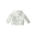thumbnail image 2 of BEARPAW Little Girl's Metallic Puffer Coat with Hood Outerwear Silver 4T, 2 of 3