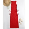 thumbnail image 4 of KDFJPTH Women's Cover Up Dress Red Beach Caftan S, 4 of 9