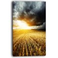 thumbnail image 2 of Storm Dark Clouds over Wheat Stems - Landscape Artwork Canvas, 2 of 3