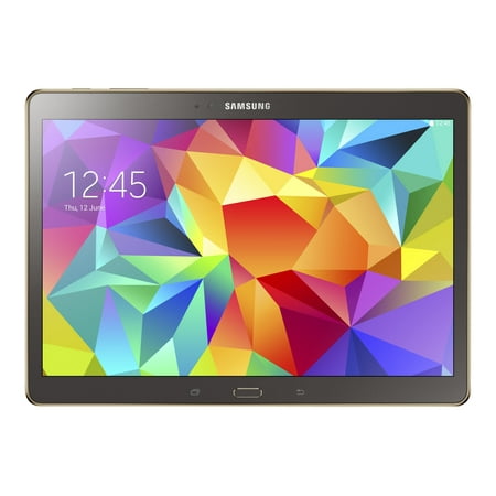 Samsung Galaxy Tab S - Tablet - Android 4.4 (KitKat) - 16 GB - 10.5" Super AMOLED (2560 x 1600) - microSD slot - 3G, 4G - LTE - titanium bronze