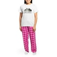 thumbnail image 4 of CafePress - Chinchillas Women's Light Pajamas - Women's Short Sleeve Print T-Shirt and Pants Light Cotton Pajama Set, 4 of 7