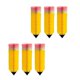 thumbnail image 1 of Pack of 6 Back To School Hanging Swirls Decorations Pencil Ornament for Classroom Ceiling and Window Party Supplies, 1 of 4