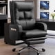 thumbnail image 3 of Swivel Genuine Leather Office Chairs Lunch Breaks High End Swivel Chairs Business Office Cowhide 컴퓨터의자 Furniture Room Office My Lux Decor Round, 3 of 30