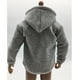 thumbnail image 4 of Chaqueta Causal con Cremallera de Pulgadas Masculinas - gris, se describe Hugo figura de acción masculina con capucha, 4 of 6