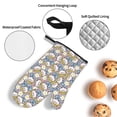 thumbnail image 3 of Fotbe Cute Rabbit for 4Pcs Oven Mitts and Pot Holders, 500℉ Heat Resistant Oven Mitts , Non-Slip Silicone Surface Safe for Baking, Cooking, BBQ, 3 of 6