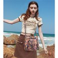 thumbnail image 3 of KL928 Leather Crossbody Bag with Adjustable Strap Multi-Pockets Shoulder bag for Everyday Use,Dark Blue Flowers, 3 of 7