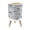 Color 3, variant on Small Trash Can with Lid Beach Coastal Starfish White Flower Vintage Vase Teal Beach 1.8 Gallon Dog Proof Trash Can Round Garbage Can Waste Bin Wastebasket for Bathroom Bedroom Living Room