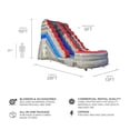 thumbnail image 2 of JumpOrange Titanium Commercial Grade Inflatable Water Slide with Splash Pool | for Adults and Kids | Includes Blower, Stakes and Storage Bag | 15-Foot Tall x 28-Foot Long x 13-Foot Wide, 2 of 9