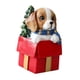 thumbnail image 4 of Figura de perro navideño en miniatura, decoración navideña, escultura de resina para invierno Rojo, 4 of 9