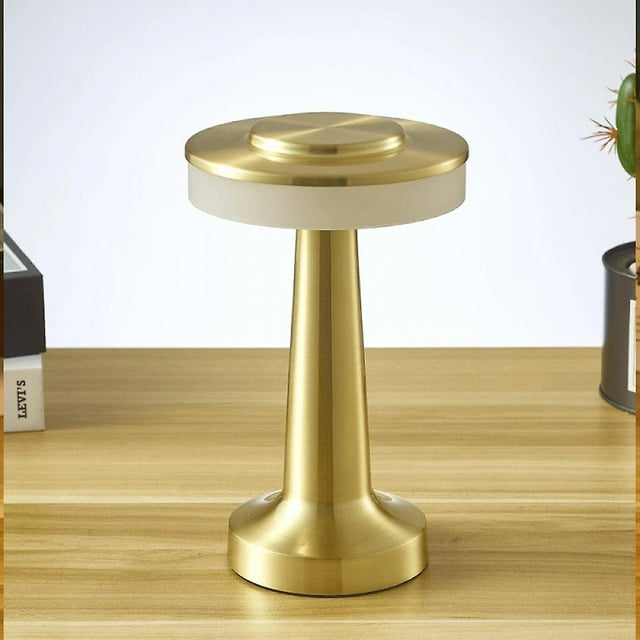 Lámpara de mesa con carga LED táctil, creativa, para comedor, hotel, bar Lámparas de escritorio para café, luces nocturnas para exteriores, sala de estar, escritorio decorativo L PUU