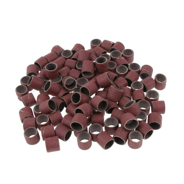 100 Pieces Sanding Drums Sanding Belts Sleeves Rotary Tool 120