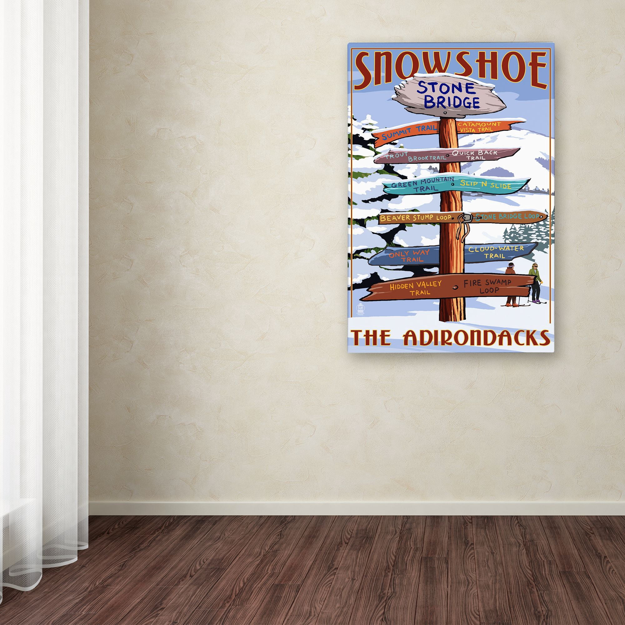 Trademark Fine Art 'Snow' Canvas Art by Lantern Press