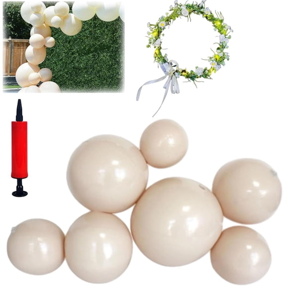 Reusable Inflatable Balloon Garland Arch Kit, Reusable PVC Balloons with Dual-inflation Control, One-Step, Effortless, Long-Lasting, Party Decoration for Birthdays, Weddings