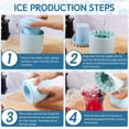 thumbnail image 4 of Quick Freezer Silicone Ice Cube Mold, Cylinder Silicone Ice Cube Molds,Small Ice Maker Cup,Easy To Use And Durable,Up to 60 Easy-Release Cube, 4 of 5