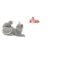 thumbnail image 1 of Escultura de gato, adorno de mesa, artesanía, figura decorativa, estatua de animal, resina, lindo ciervo durmiendo, artesanía, dormitorio, sala de est, 1 of 8