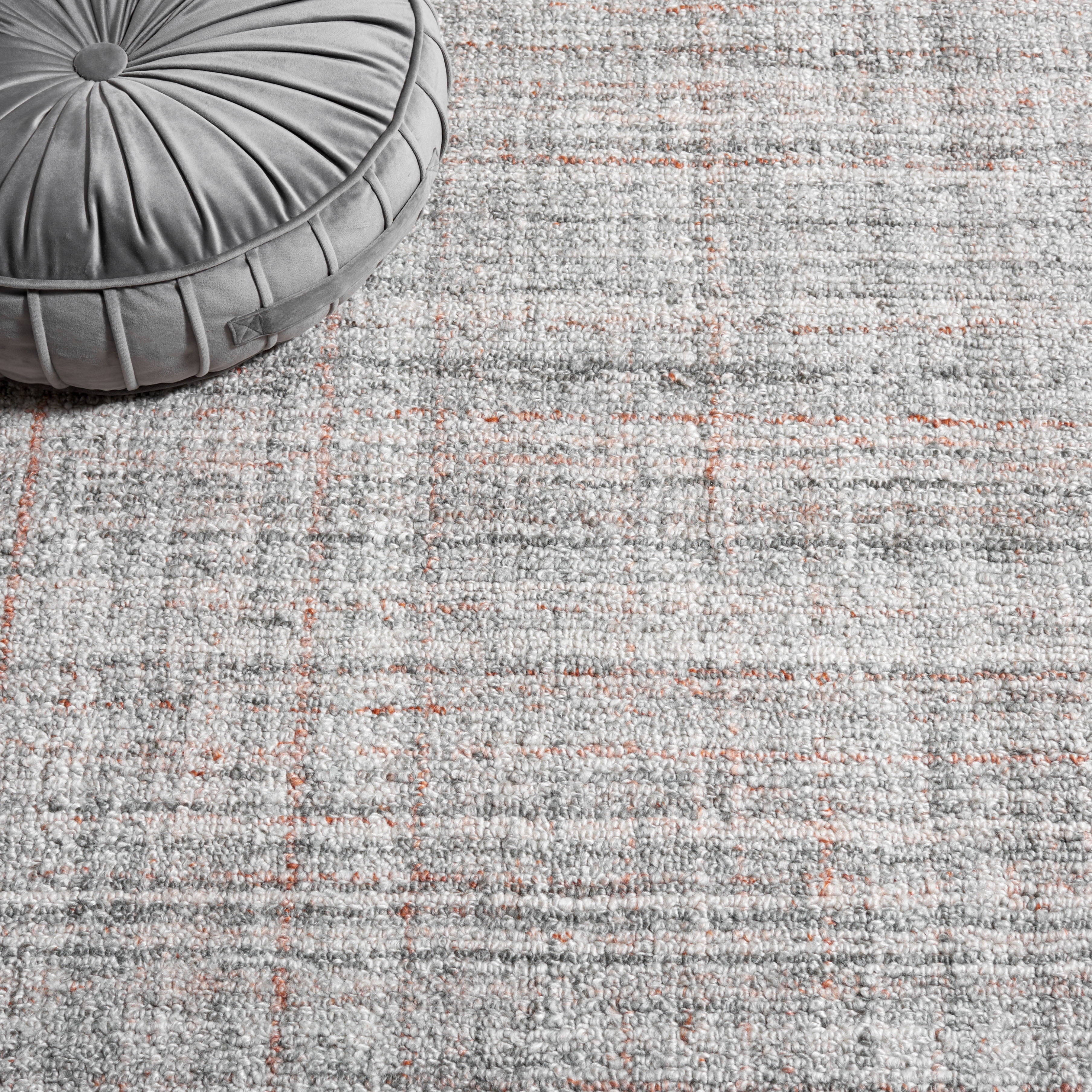 SAFAVIEH Abstract Irene Striped Area Rug, Grey/Rust, 3' x 5'