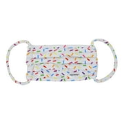 Flap Happy - Face Mask Reusable - Adult Face Mask - Sprinkles - Comfortable and Cute - Flexible Smooth StretchyEarloops - Light, Gentle, and Airy - Anti-Wrinkle - for All Day Usage - Flap Happy