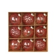 thumbnail image 3 of Hvmvliv Christmas Tree Ornaments (9pcs) Christmas Balls Ornament Gifts Boxed Painted Electroplated Tree Hanging Balls Decorations Christmas Tree Decoration Party Tree Hanging Balls Red, 3 of 3