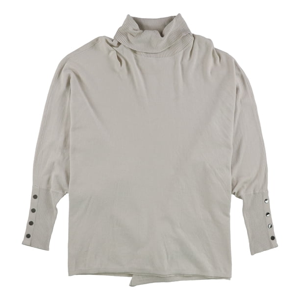 Alfani Womens Turtleneck Poncho Sweater, Beige, X-Large Alfani Poncho