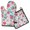 Pioneer Flower Floral, variant on Pioneer Flower Floral Print Pattern Kitchen Oven Mitt and Pot Holder Sets 2 Pcs for Baking, Cooking and Grilling, Heat Resistant Up To 392 °F