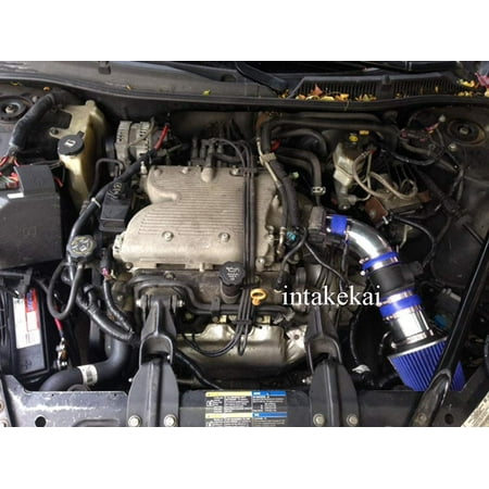- 2006 2007 2008 CHEVROLET IMPALA MONTE CARLO 3.5 3.5L 3.9 3.9L V6 ENGINE AIR INTAKE KIT SYSTEMS BLUE)