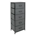 thumbnail image 4 of 5 Drawer Dresser Storage Vertical Tower Organizer Bedroom Nightstands Steel Frame, Grey, 4 of 8