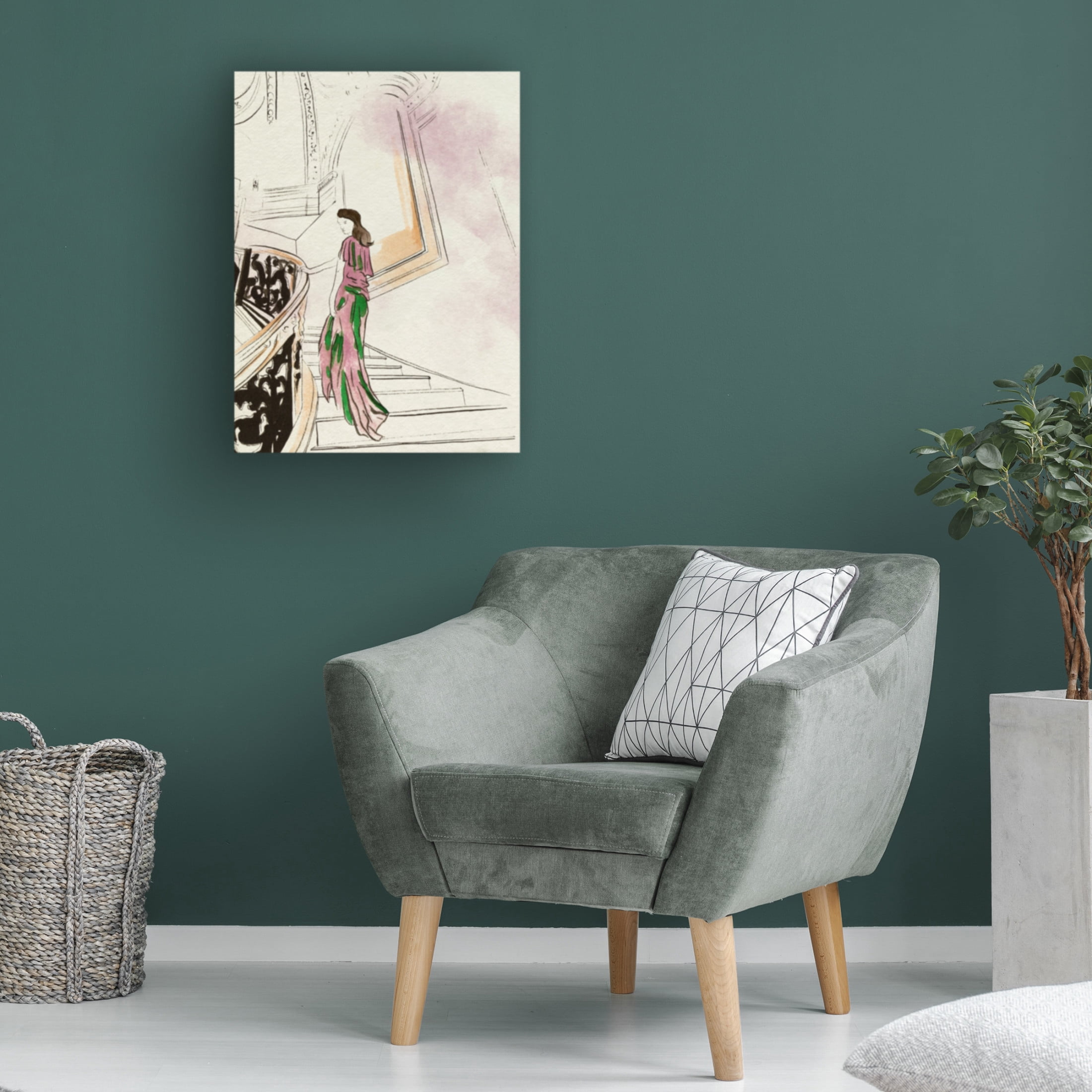 Trademark Fine Art Melissa Wang Back Glance II Canvas Wall Art