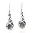 thumbnail image 3 of Precious Orb Rainbow Abalone Shell Sterling Silver Dangle Earrings, 3 of 5