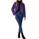 thumbnail image 2 of Chal de bolero formal para mujer, chaqueta corta de piel sintética para vestidos de boda XL púrpura, 2 of 6